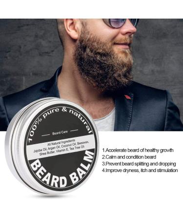 Organic Bart Balm for Men - 60g Beard & Mustache Care Wax | Moisture & Shaving Balm Gift - Buy Online on GoSupps.com