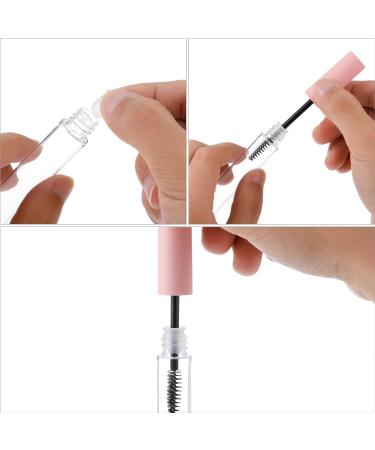 Adakel 5 Pieces Empty Mascara Bottle Set - 10ml Pink Eyelash Tubes with Wand for DIY Eyelash Cream - Buy Online on GoSupps.com