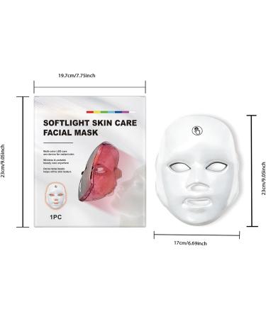 Masque facial LED lumi re bleue portable 1 pi ce masque de beaut sans fil LED multicolore rajeunissement et levage de la peau pour femme - Buy Online on GoSupps.com