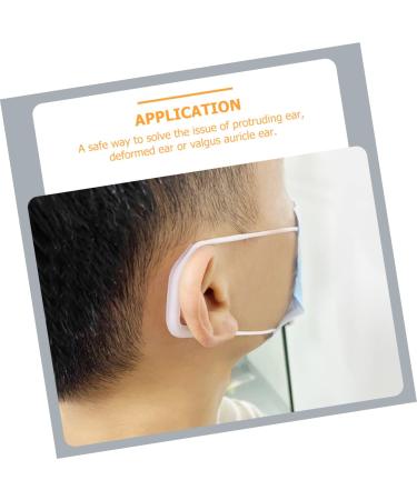 10 Pairs White Silicone Ear Correction Support Protruding Valgus Correctors - Discreet External Tape for Auricle - 4.4x3.6cm - Buy Online on GoSupps.com