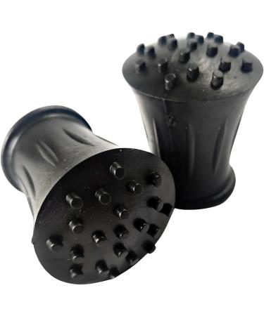 Rubber Tip Ends 15mm (4 Pack) for Walking Sticks, Canes, Crutches, Zimmer Frames, Hiking Poles - Heavy Duty Replacement End Stoppers - Buy Online on GoSupps.com