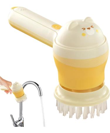 Electric Cleaning Brush Electric Scrubber Mop Cleaning Electric Brush with Replaceable Brush Heads for Bathroom Fixtures Kitchen Appliances - Buy Online on GoSupps.com