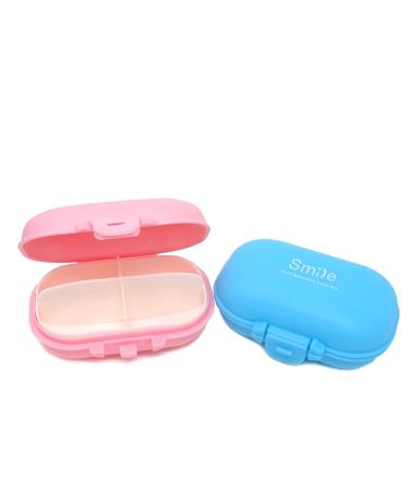 Honbay 2PCS Waterproof Plastic Pill Organizer Box Jewelry Box Coin Case Fish Bait Box for Daily or Travel Use