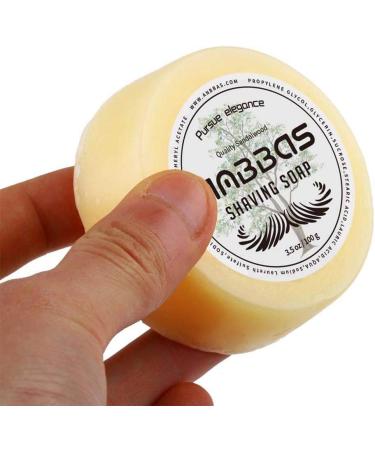 Anbbas Quality Sandalwood Shaving Soap Refill 3.5OZ for Barber Traditional Wet Shave Latheing - Buy Online on GoSupps.com