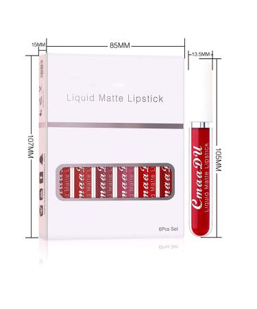 COOSA Matte Liquid Lipstick Set - 6 Longlasting Waterproof Shades - Buy Online on GoSupps.com