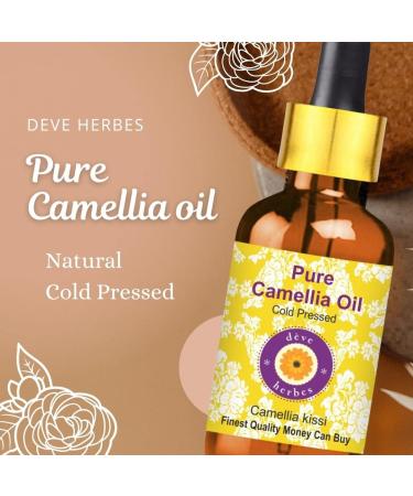 Deve Herbes Pure Camellia Oil - Cold Pressed 15ml (0.50 oz) | Premium Natural Skincare Oil for Hydration & Nourishment - Buy Online on GoSupps.com