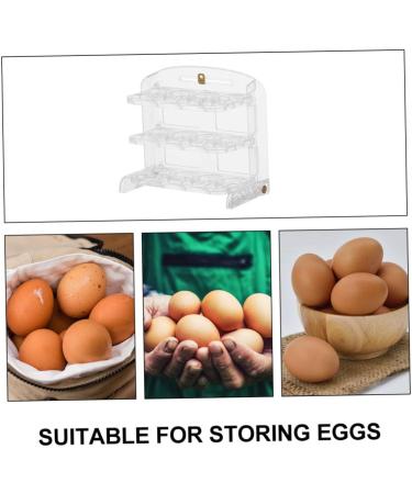 Kitchen Accessories Clear Egg Multi-layer Tray Household Storage Kitchen Container re-usable - Buy Online on GoSupps.com