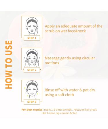 Skinetic 2Pack Papaya Deep Exfoliator with Papaya Essence - Facial and Body Scrub - Buy Online on GoSupps.com