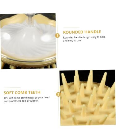Minkissy 6-Piece Shampoo Brush Set | Silicone Scalp Massager & Body Scrubber | Handheld Cleaning Comb | 3 Colors | Perfect for Home Spa & Wellness - Buy Online on GoSupps.com