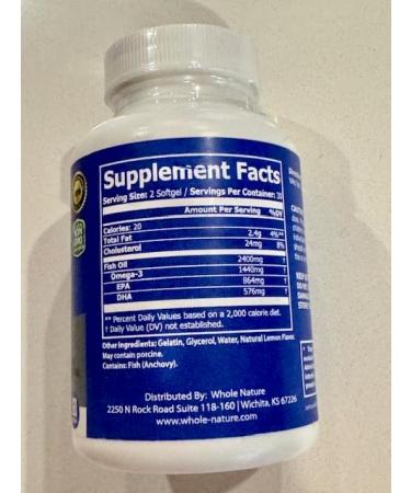 Omega 3 Fish Oil Supplements Maximum Strength 2400 mg Omega-3 1440mg Fish Oil EPA DHA Fatty Acids Heart Health Vision Eye Brain Immune Support for Women & Men. Natural Lemon Flavor 60 ct (1) - Buy Online on GoSupps.com