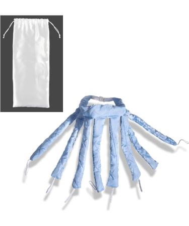 WUBAYI Heatless Curling Rod - Soft Hair Curlers for Overnight Curls - Blue Hair Rollers with Satin Bag - Buy Online on GoSupps.com