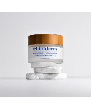 Trilipiderm Rehydration Night Cr me with Hyaluronic Acid & Vitamins | Anti-Aging Facial Moisturizer for Men & Women - 1.7 Fl Oz - Buy Online on GoSupps.com
