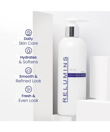 Relumins Advance All-in-One Day Lotion Lightweight Fast-Absorbing Hydrating Moisturizer with Argan Oil Softens Smoothens & Nourishes Skin Paraben-Free Self-Care Daily Lotion 300ml All Day Lotion - Buy Online on GoSupps.com