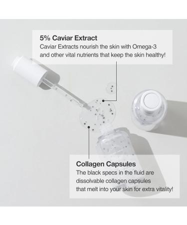 Premium Anti Aging Caviar Protein Fluid - Nourishing Facial Serum for Face & Neck with Caviar Extracts | 50ml - Revitalize & Rejuvenate Your Skin - Buy Online on GoSupps.com