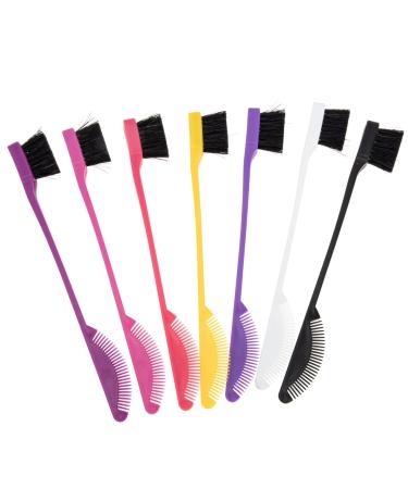 Lurrose 7th double-sided eyebrow brush eyebrow brush for eyebrows mascara brush eyelashcanks brush eyebrow comb made of plastic broken hair edge bristle hair