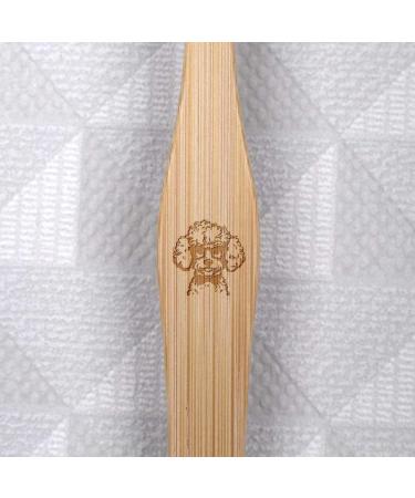 Azeeda 'Poodle' Bamboo Toothbrush - Eco-Friendly International Shipping Available - Buy Online on GoSupps.com