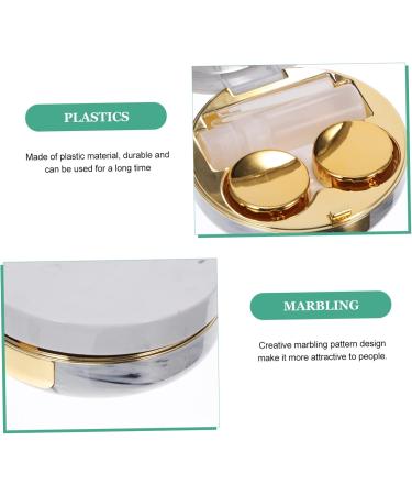 Goohochy Travel Container for Contact Lenses | Marble Sailor Design | 7.2x7.2cm | International Shipping Available - Buy Online on GoSupps.com
