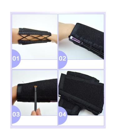 Pinkiou Makeup Remover Armband - Color Cleaner Sponge for Makeup Brush - Black - Buy Online on GoSupps.com