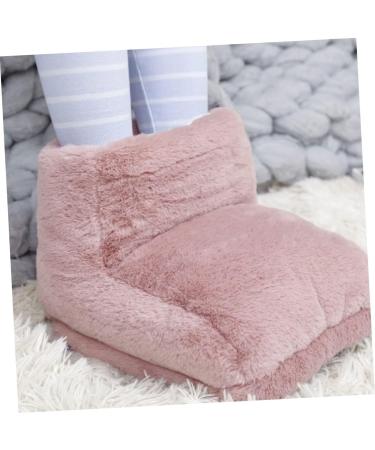 Callaron Foot Warmer Sack | USB Heating Plush Slippers | Cozy Foot Massage Device for Winter | Pink Size 1 - Buy Online on GoSupps.com