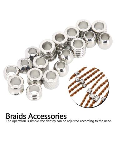 Dreadlocks Hair Rings | Stainless Steel Clips & Jewelry for Braids | Perfect Accessories for Party Film Festivals & Weddings - Buy Online on GoSupps.com