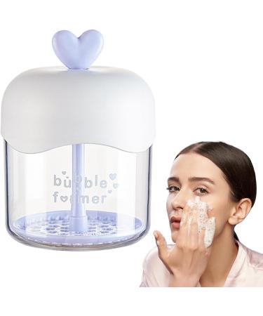 Facial Former Skincare Tools For Fine Delicate Foam Rich Foam Maker For Face Wash Foamer Bubble Foamer Device For Facial Cleanser Foam Cleanser And Face Wash Locking Effect Clear Blue - Buy Online on GoSupps.com