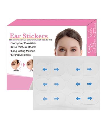 Ear Tape - Clear Ear Support Patches - Invisible Ear Corrector Adults Discreet Cosmetic Ear Stickers for Fixing Protruding Ears 15 Pairs 1 count (Pack of 1)
