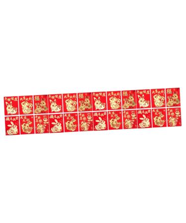MAGICLULU 240 Pcs Year of The Rabbit Red Envelope Chinese New Year Hongbao New Year Money Bag Money Envelopes for Cash Budgeting 2023 Red Packet Child Cartoon Spring Festival Supplies Paper Colorfulx4pcs 11.5x8.1cmx4pcs