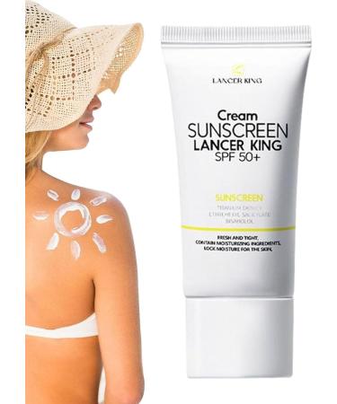 Yunmiao Face Sunscreen Sport Sunscreen Lotion Broad Spectrum SPF 50 UV Sport | 60 Sunscreen Cream Oil-Free & No Smell for Most Skin Types and Skin Tones - Buy Online on GoSupps.com
