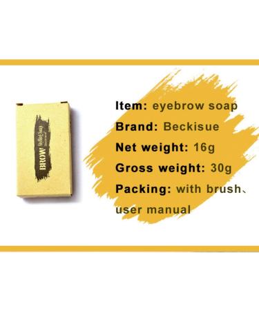3D Eyebrow Soap with Brush | Waterproof Long-Lasting Eyebrow Gel | Romantic Bear Makeup - Buy Online on GoSupps.com
