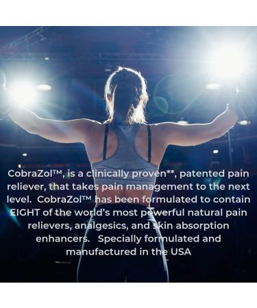 CobraZol 2oz Topical Roll-On Pain Relief Gel - Athlete Tested & Approved for Muscle and Joint Pain - Buy Online on GoSupps.com