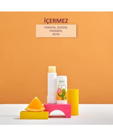 INCIA Kids Moisturizing Natural Orange Lip Balm with Shea Butter 6g - Buy Online on GoSupps.com