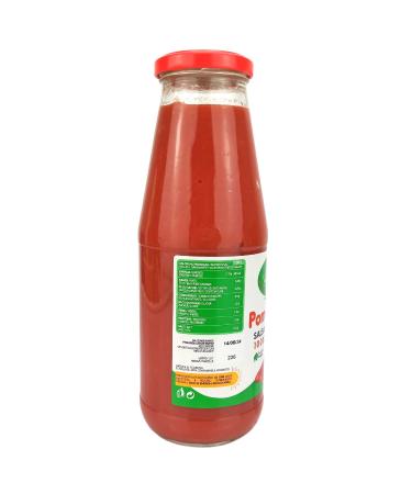 Valle del Crati Italian Tomato Sauce - 12 Bottles (720ml each) | Natural Vegan Gluten-Free | Perfect for Pasta Pizza & More | Ready in 5 Minutes - Buy Online on GoSupps.com