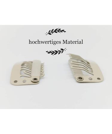 Buy iExtension 20 Beige Clip-in Hair Extensions | Real Hair Wefts & Clips for Durable Wigs - Buy Online on GoSupps.com