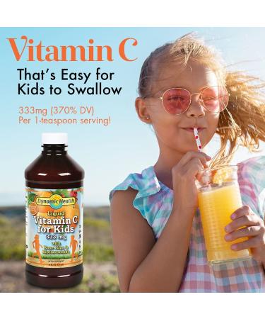 Dynamic Health Liquid Vitamin C for Kids - Natural Citrus, 333 mg, 16 fl oz - Buy Online on GoSupps.com