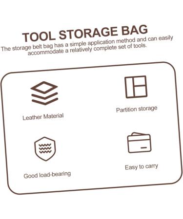 Minkissy 2-Piece Leather Travel Bag for Hairdressing Tools | Multifunctional Portable Storage | 23x10x1.5cm | Ideal for Professionals - Buy Online on GoSupps.com