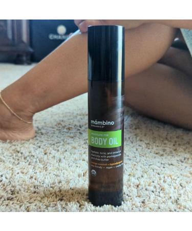 Mambino Organics Moisture Me Body Oil | Organic Hydrating Skin Care with Shea Almond & Pomegranate | Cruelty-Free | 2 fl oz - Buy Online on GoSupps.com