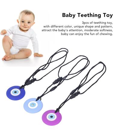 Silicone Bite Ring Toys for Babies - 3-Part Set | Soft Fun Portable Chewing Soothers - Buy Online on GoSupps.com