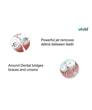 Portable Water Flosser for Braces - Rechargeable Oral Irrigator | SmartFloss by Vivid - Ideal for Travel - Buy Online on GoSupps.com