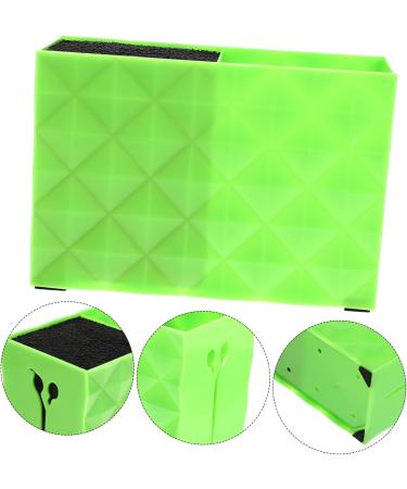 Minkissy 3-Pack Scissors Holder & Haircut Organizer | Slide-Resistant Tool Stand & Storage Box | Hairdressing Essential | 15.6x10.6cm | Gr n - Buy Online on GoSupps.com