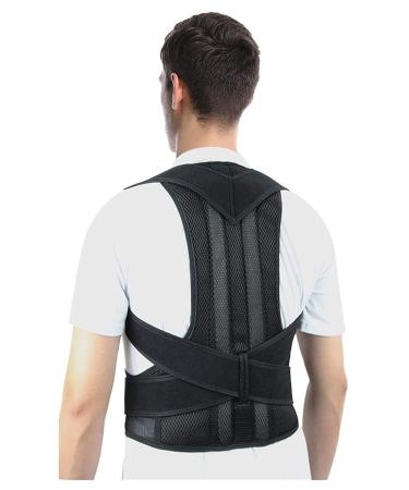 Full Back Posture Correction Support Brace Upper and Lower Back Pain Relief Thoracic Kyphosis Rounded Shoulders Straightener Shoulder Waist Strap (Size : 2XL) (X) (Small)