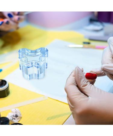 Beavorty Glass Crystal Dappen Dish with Lid Bowl Cup Nail Dappen Cup Nail Art Dappen Bowl Jewelry Bowl Manicure Brush Pen Tools Holder for Acrylic Liquid Powder Nail Blue - Buy Online on GoSupps.com