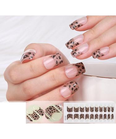 20 Pieces Semi Cured Gel Nail Strips Long Lasting Semi Cured Nail Stickers With Soft Glossy Gel Finish Gel Nail Sticker BSS0229 - Buy Online on GoSupps.com