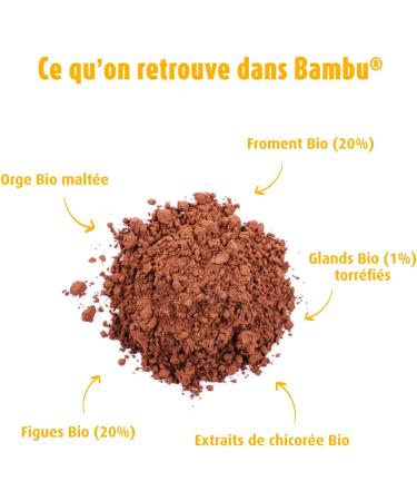 A.Vogel - Bambu Refill - Organic Instant Coffee Substitute - 100% Natural - Caffeine Free - Roasted Cereal - For Hot or Cold Drinking - 200g approx. 130 Cups - Made in Germany - Buy Online on GoSupps.com