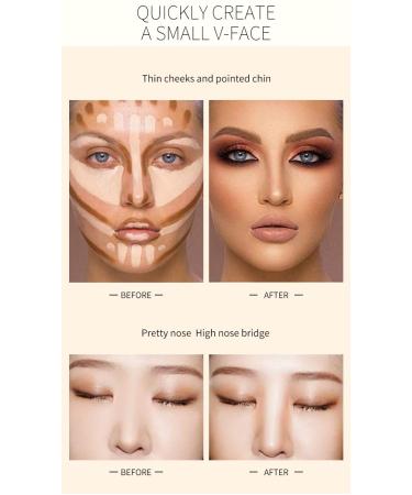 Meifen 2 in 1 Foundation Stick Contour Highlighter Stick - Lotus Color & Light Brown | Double-End Makeup Concealer Contouring Sticks Cream - Buy Online on GoSupps.com