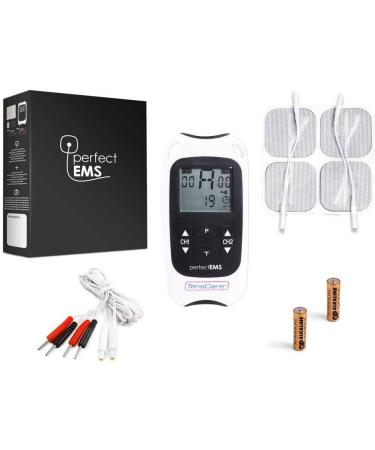 TensCare Perfect EMS - Dual TENS & EMS Electrotherapy Device for Muscle Stimulation & Pain Relief | Fast International Shipping - Buy Online on GoSupps.com