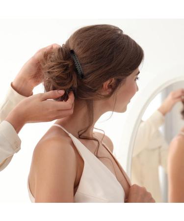 18-Piece French Side Combs Hair Twist Decorative Comb Set for Women - Bridal Wedding Veil Accessories - BOJVESH Plastic Hair Clips for Thick and Fine Hair - Buy Online on GoSupps.com