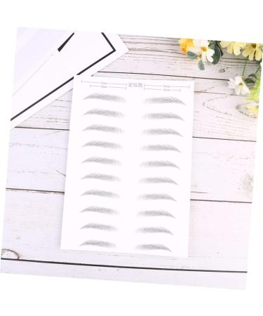 Housoutil Black Eyebrows 2 Pairs Simulation Eyebrow Stick-on Brows Artificial Eyebrow Patch Eyebrow Stickers Water Proof 3d - Buy Online on GoSupps.com