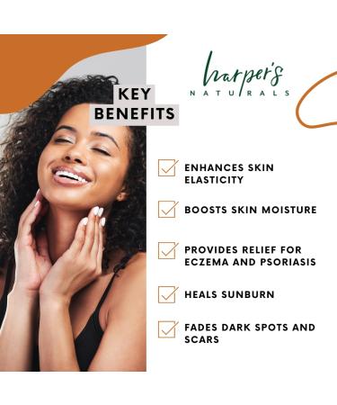 Harper's Naturals Shea Body Butter - All Day Hydration for All Skin Types Paraben-Free Jojoba & Almond Oil 8 oz Best Hand Cream & Body Moisturizer - Buy Online on GoSupps.com