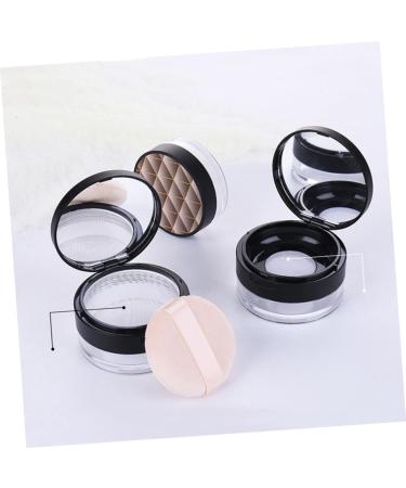 Beavorty 3 Pcs Travel Cosmetic Containers Cosmetic Travel Containers Cosmetic Case Loose Powder Makeup Box 7*3.8cmx3pcs Blackx3pcs - Buy Online on GoSupps.com