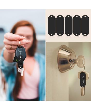 Aluminum Engraving Blanks 25 Pieces Black Metal Stamping Blanks Rectangle Laser Engraving Tags with 2 Holes for Jewelry Tags Pet Id Tags Military Dog Tags DIY Leather Art Craft Projects - Buy Online on GoSupps.com